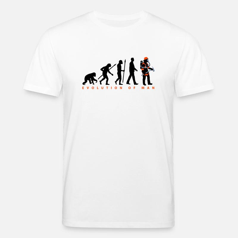 evolution_feuerwehrmann_012015_b_3c - Stanley/Stella Unisex Bio-T-Shirt CREATOR  - Weiß