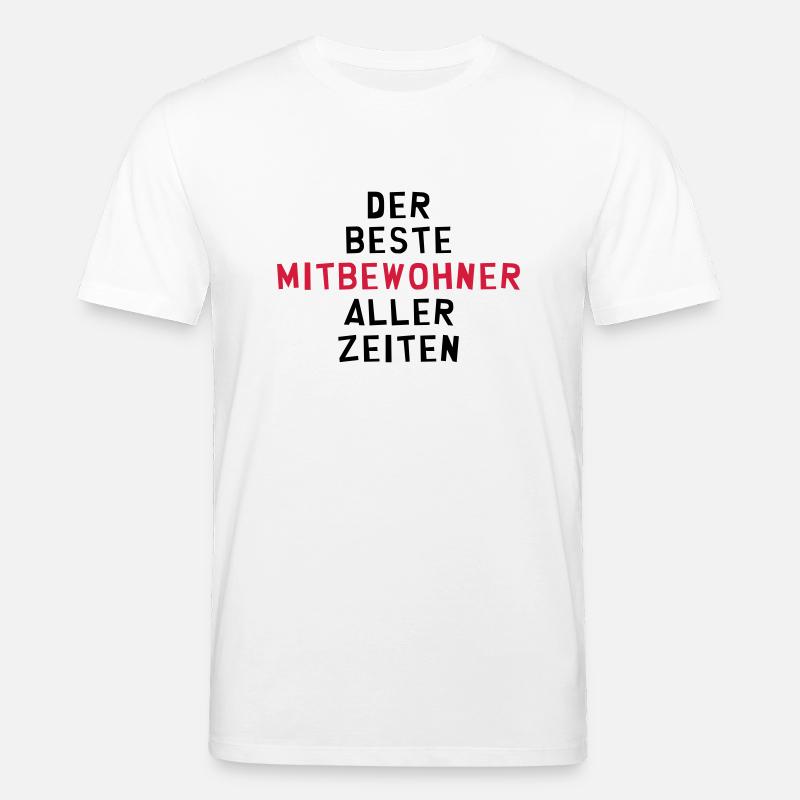 Mitbewohner Mitbewohnerin Freund Freundschaft Nähe - Stanley/Stella Unisex Bio-T-Shirt CREATOR  - Weiß