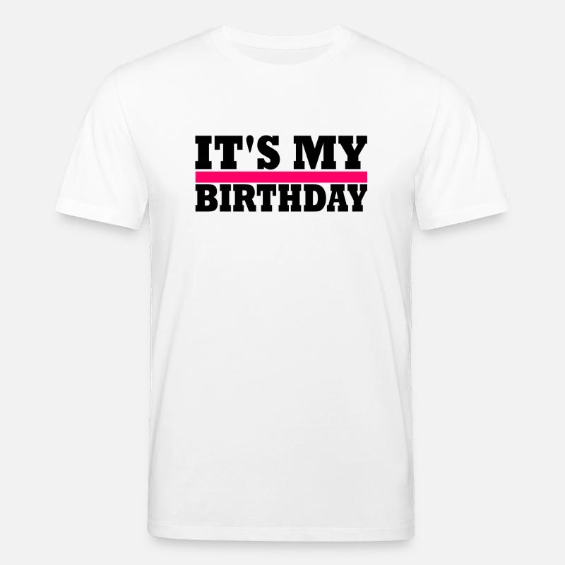 birthday - Stanley/Stella CREATOR Unisex Organic T-Shirt - white