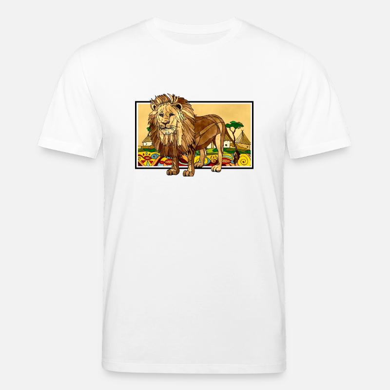 Löwe - Stanley/Stella Unisex Bio-T-Shirt CREATOR - Weiß