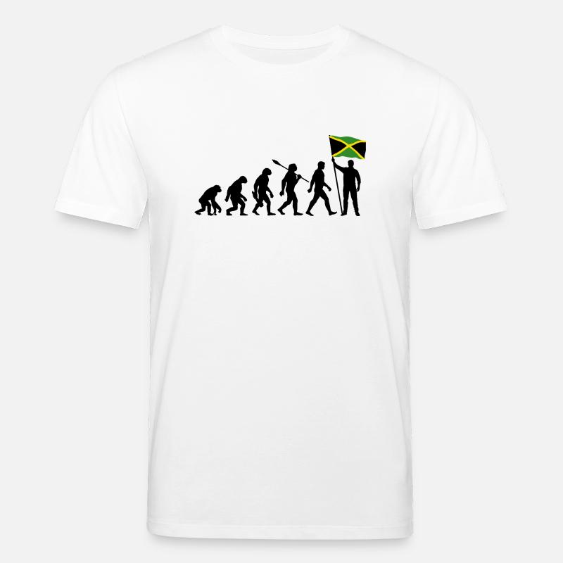 Jamaica - Evolution - Flagge - Nation - Stanley/Stella Unisex Bio-T-Shirt CREATOR  - Weiß