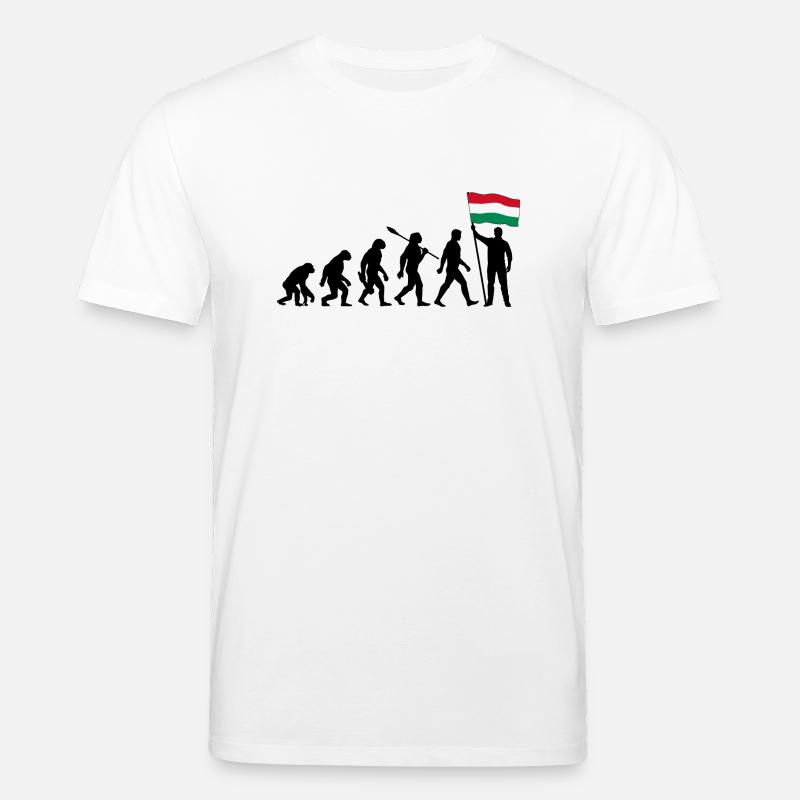 Ungarn - Evolution - Flagge - Nation - Stanley/Stella Unisex Bio-T-Shirt CREATOR  - Weiß