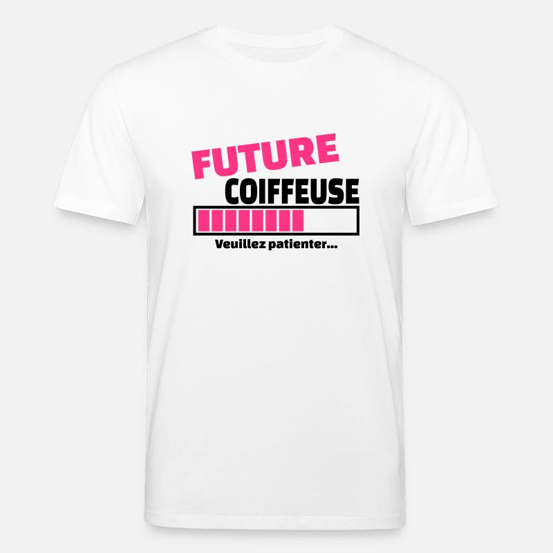 future coiffeuse - T-shirt bio CREATOR Stanley/Stella Unisexe - blanc