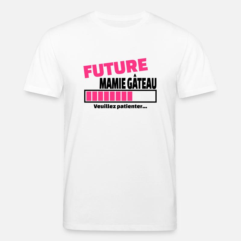future mamie gâteau - T-shirt bio CREATOR Stanley/Stella Unisexe - blanc