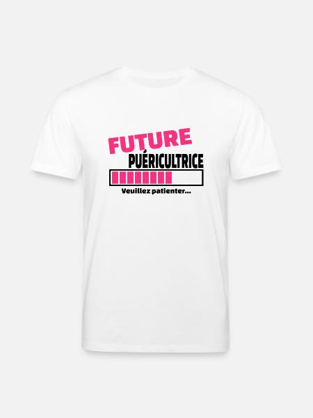 future puéricultrice - T-shirt bio CREATOR Stanley/Stella Unisexe - blanc