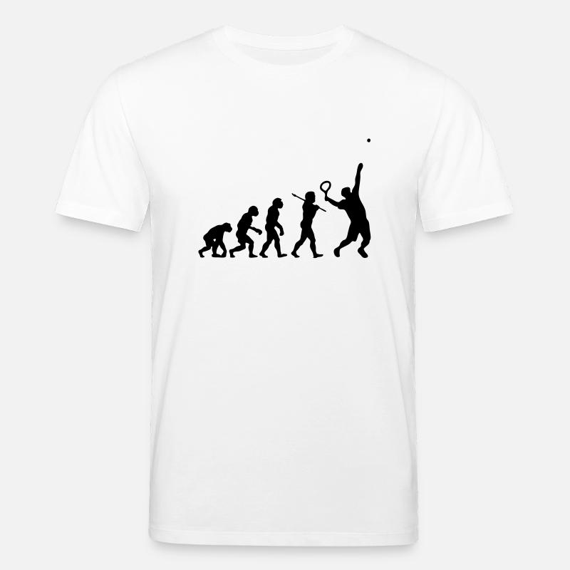Tennis Evolution - Stanley/Stella CREATOR Unisex Organic T-Shirt - white