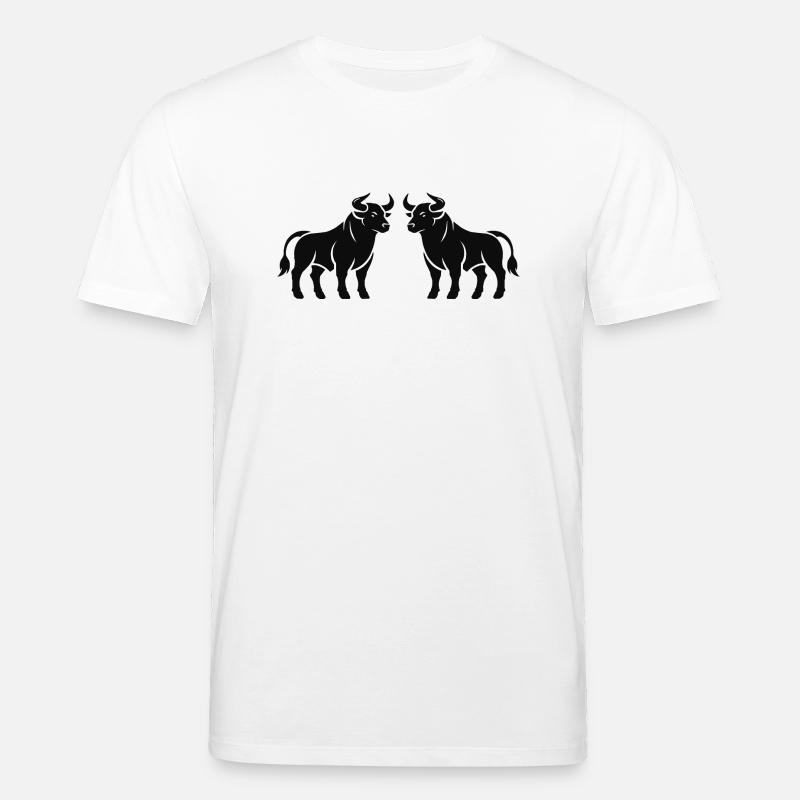 bulls - Stanley/Stella CREATOR Unisex Organic T-Shirt - white