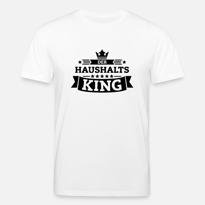 Der Haushalts-King - Stanley/Stella Unisex Bio-T-Shirt CREATOR  - Weiß