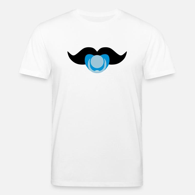 Baby-Schnurrbart - Stanley/Stella Unisex Bio-T-Shirt CREATOR  - Weiß
