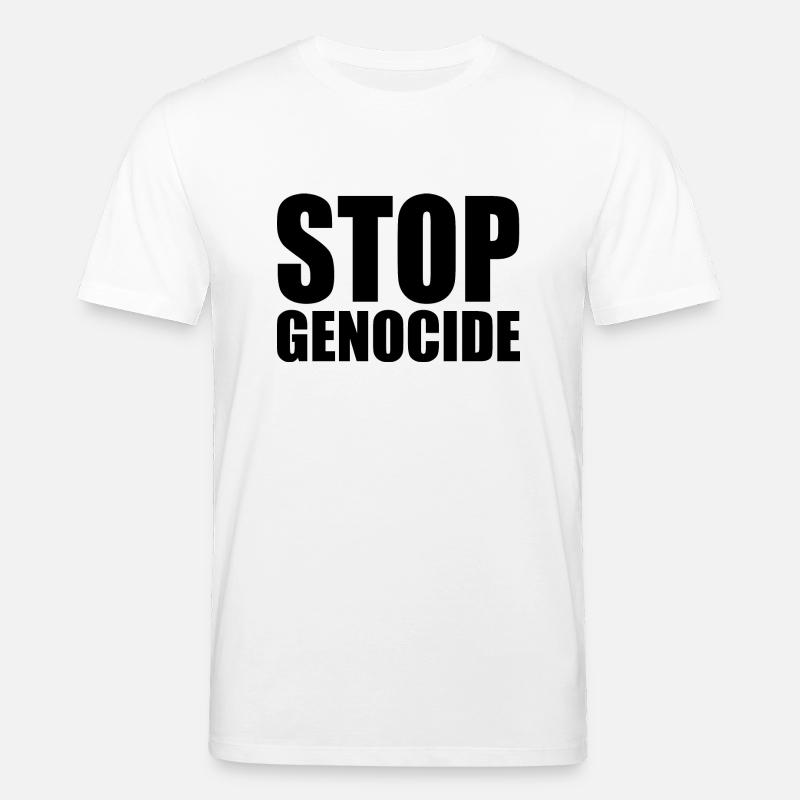 Stop genocide - Stanley/Stella Unisex Bio-T-Shirt CREATOR  - Weiß
