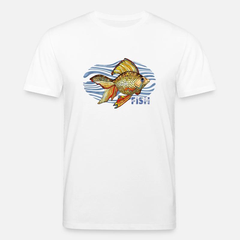 Fisch - Stanley/Stella Unisex Bio-T-Shirt CREATOR - Weiß