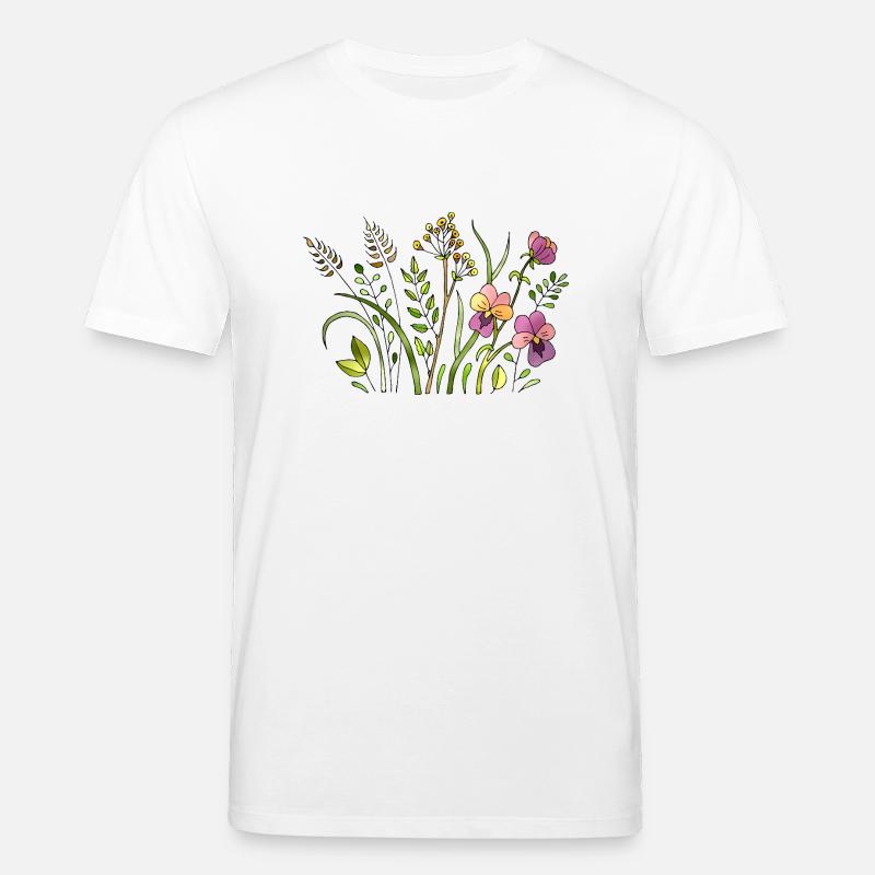 Blumen - Stanley/Stella Unisex Bio-T-Shirt CREATOR  - Weiß