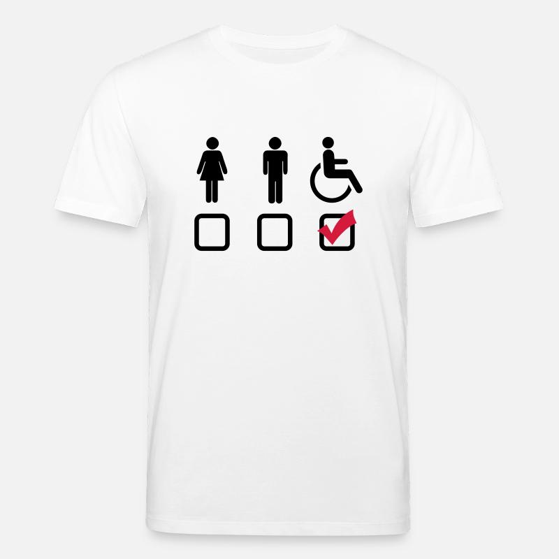 Behindert Rollstuhl - Stanley/Stella Unisex Bio-T-Shirt CREATOR - Weiß