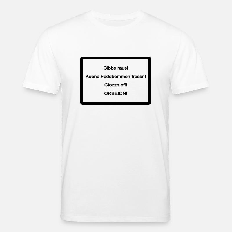 Sachsen Schild - Stanley/Stella Unisex Bio-T-Shirt CREATOR  - Weiß