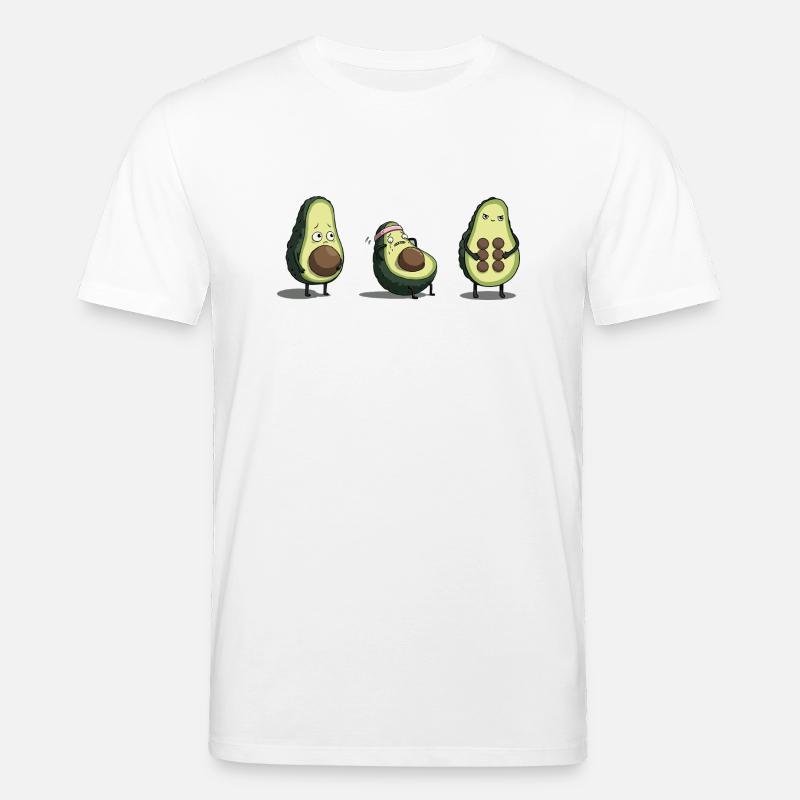 Evolution des Avocado-Körpers - Stanley/Stella Unisex Bio-T-Shirt CREATOR  - Weiß