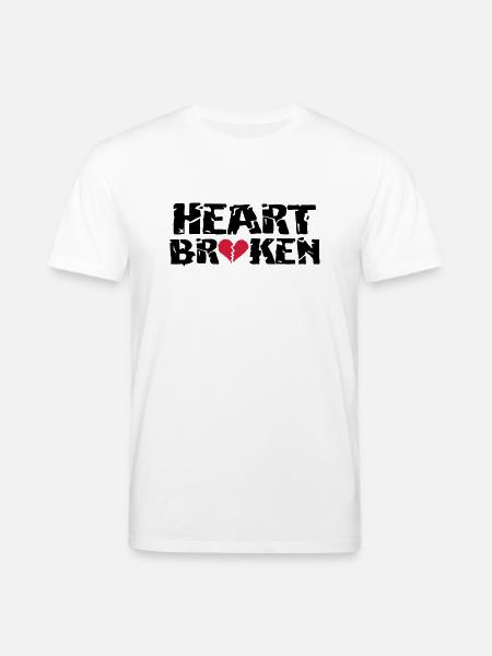 Heart <3Broken - Stanley/Stella CREATOR Unisex Organic T-Shirt - white