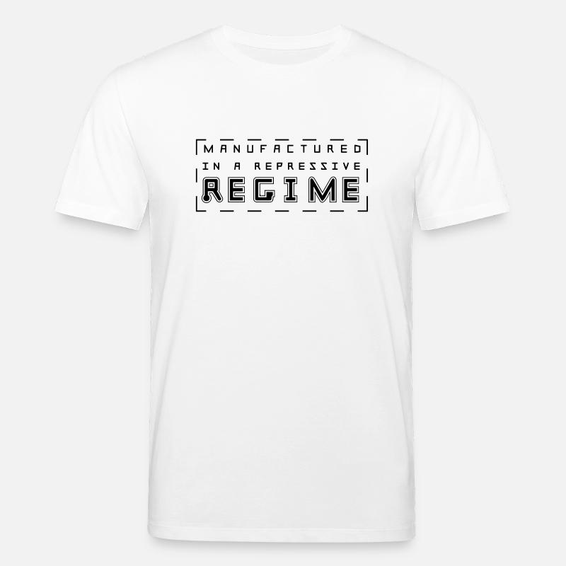 Fabriqué est un régime répressif - T-shirt bio CREATOR Stanley/Stella Unisexe - blanc