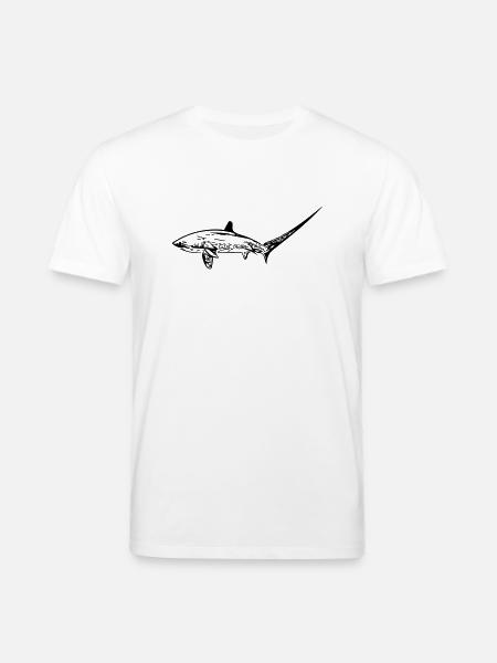 Elegant thresher shark - Stanley/Stella CREATOR Unisex Organic T-Shirt - white
