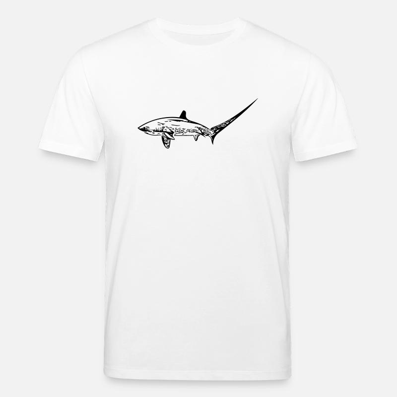 Requin renard élégant - T-shirt bio CREATOR Stanley/Stella Unisexe - blanc