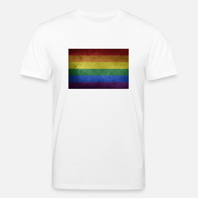 Drapeau pride - T-shirt bio CREATOR Stanley/Stella Unisexe - blanc