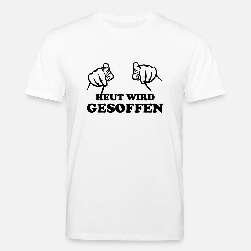 heut_wird_gesoffen; saufen! - Stanley/Stella Unisex Bio-T-Shirt CREATOR  - Weiß