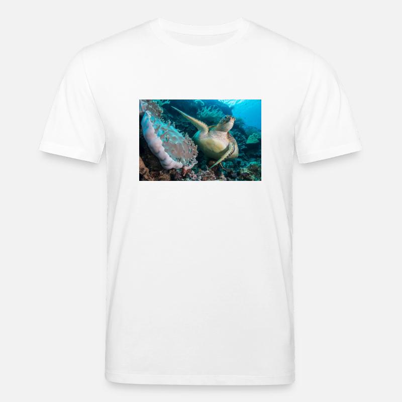 Schildkröte - Stanley/Stella Unisex Bio-T-Shirt CREATOR  - Weiß