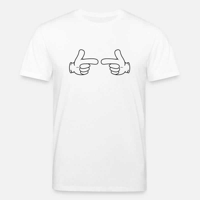 zeigefinger 2 - Stanley/Stella Unisex Bio-T-Shirt CREATOR  - Weiß