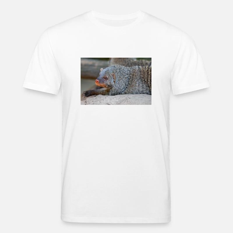 Gebänderte Manguste oder Zebramanguste Zebramanguste - Stanley/Stella Unisex Bio-T-Shirt CREATOR  - Weiß