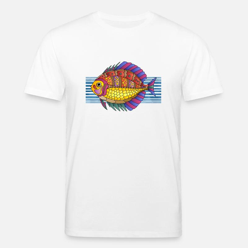 Fisch - Stanley/Stella Unisex Bio-T-Shirt CREATOR  - Weiß