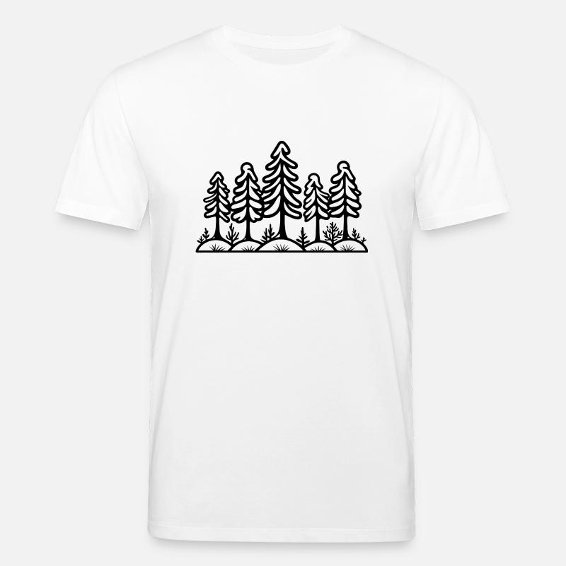 Wald Bäume - Stanley/Stella Unisex Bio-T-Shirt CREATOR  - Weiß