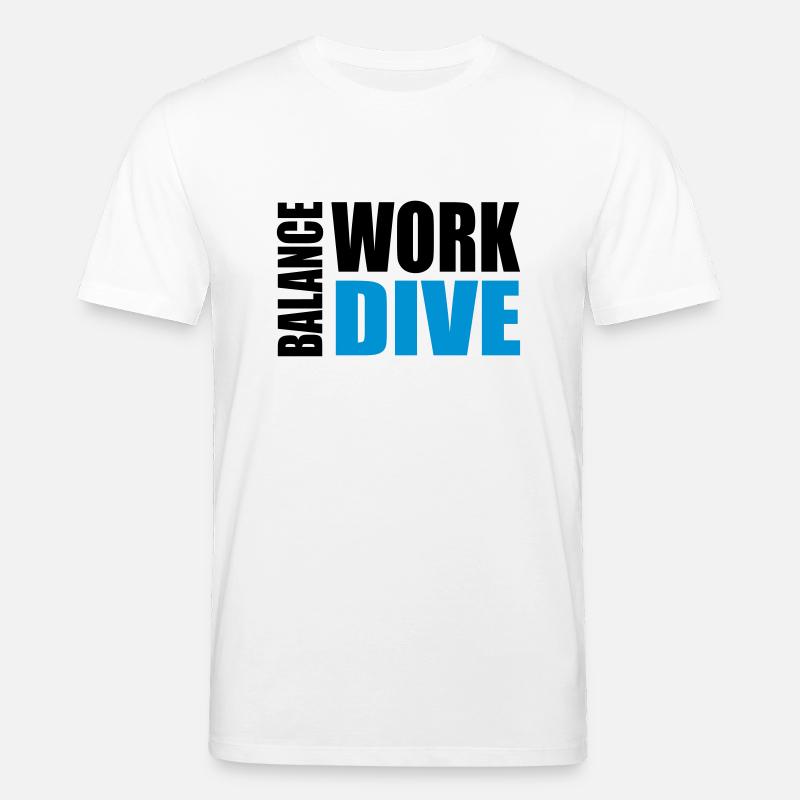 WORKDIVEBALANCE - T-shirt bio CREATOR Stanley/Stella Unisexe - blanc