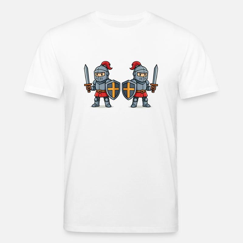 ritter comic 2 - Stanley/Stella Unisex Bio-T-Shirt CREATOR  - Weiß