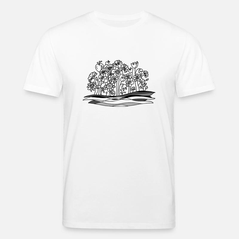 Blumen - Stanley/Stella Unisex Bio-T-Shirt CREATOR - Weiß