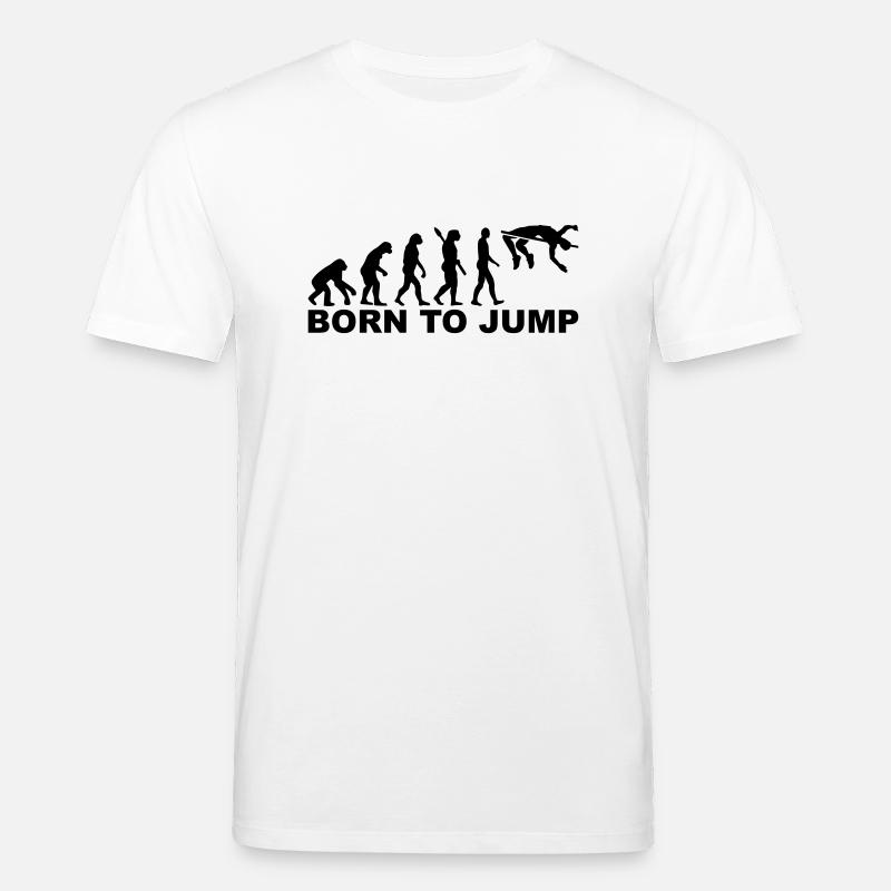 Evolution High jump - Stanley/Stella CREATOR Unisex Organic T-Shirt - white