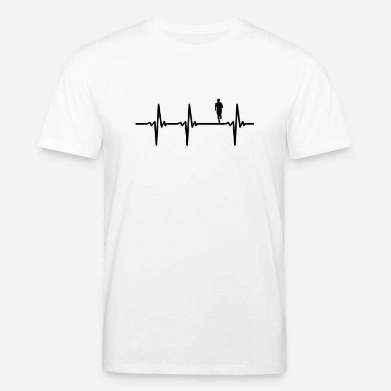 Marathon Herzschlag Läufer - Stanley/Stella Unisex Bio-T-Shirt CREATOR  - Weiß