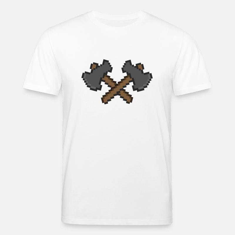 axt pixel 2 - Stanley/Stella Unisex Bio-T-Shirt CREATOR  - Weiß