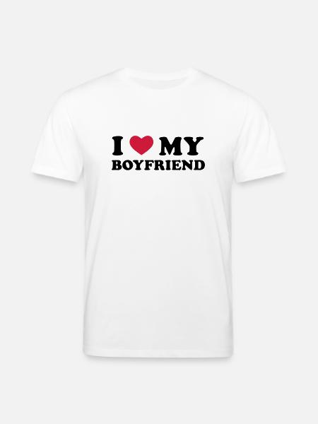 I Love My Boyfriend - Stanley/Stella Unisex Bio-T-Shirt CREATOR  - Weiß