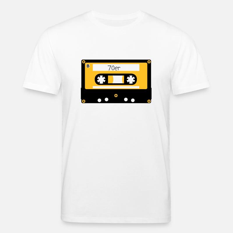 Kassette 70er - Stanley/Stella Unisex Bio-T-Shirt CREATOR  - Weiß