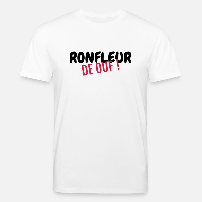 Ronfler / Ronfleur / Ronfleuse / Ronflement - T-shirt bio CREATOR Stanley/Stella Unisexe - blanc