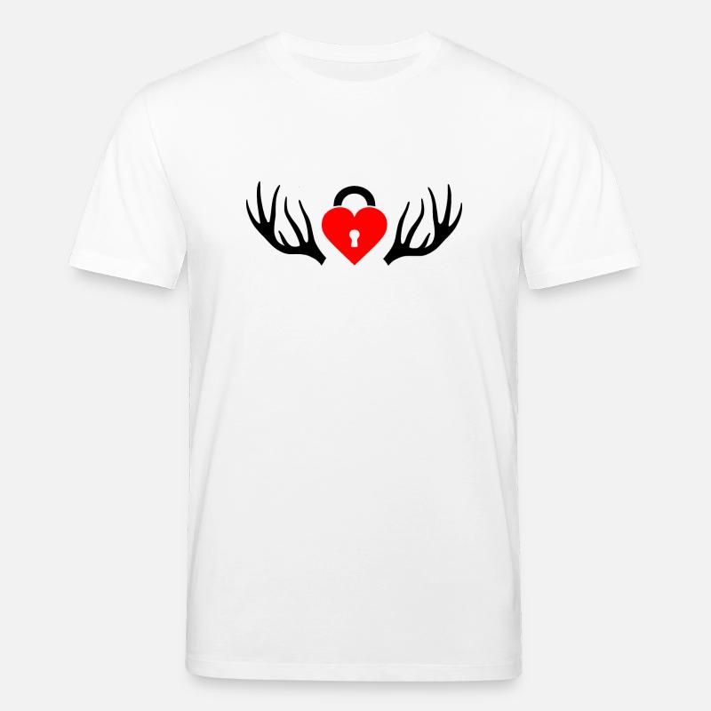 Cuckold Hahnrei Hörner - Stanley/Stella Unisex Bio-T-Shirt CREATOR  - Weiß