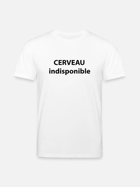 CERVEAU indisponible - T-shirt bio CREATOR Stanley/Stella Unisexe - blanc