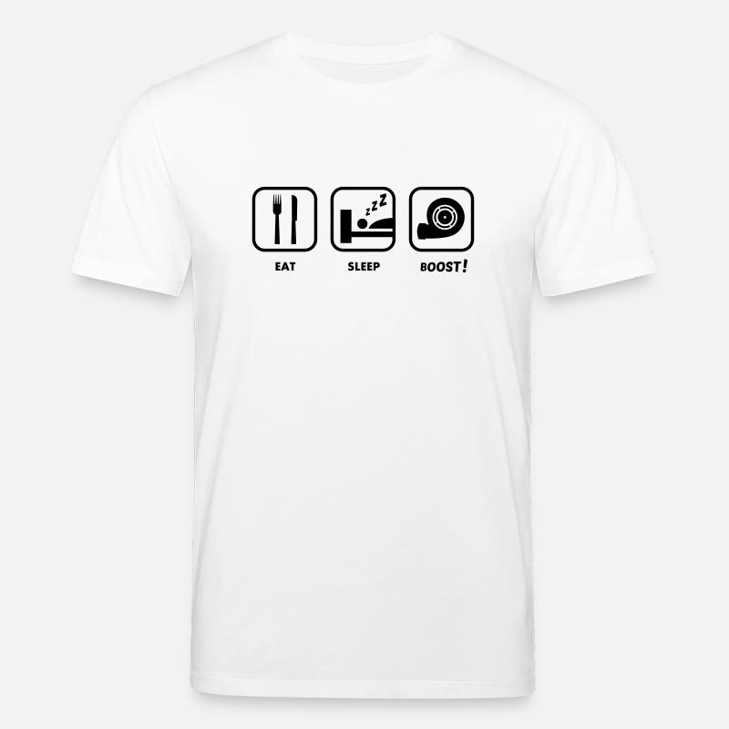 JDM Eat, Sleep, BOOST! - Stanley/Stella Unisex Bio-T-Shirt CREATOR - Weiß
