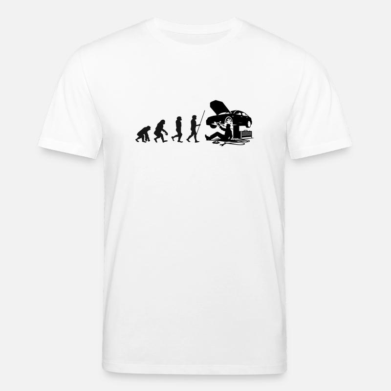 Kfz Mechaniker Evolution - Stanley/Stella Unisex Bio-T-Shirt CREATOR  - Weiß