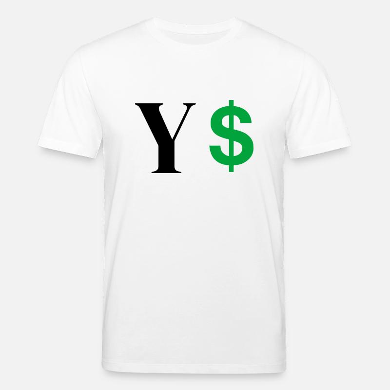 Buchstabe y Dollar - Stanley/Stella Unisex Bio-T-Shirt CREATOR  - Weiß