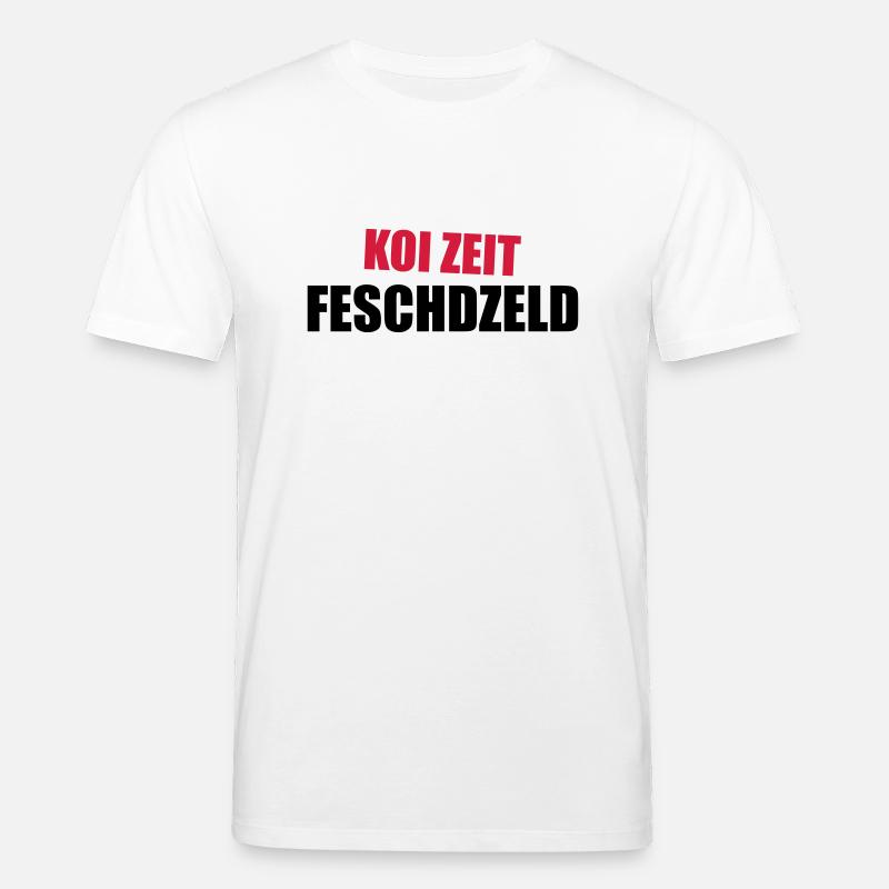 Koi Zeit Feschdzeld - Stanley/Stella Unisex Bio-T-Shirt CREATOR  - Weiß