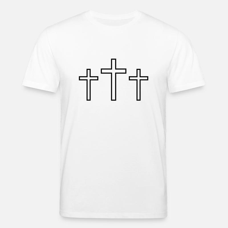 Drei Kreuze - Stanley/Stella Unisex Bio-T-Shirt CREATOR  - Weiß