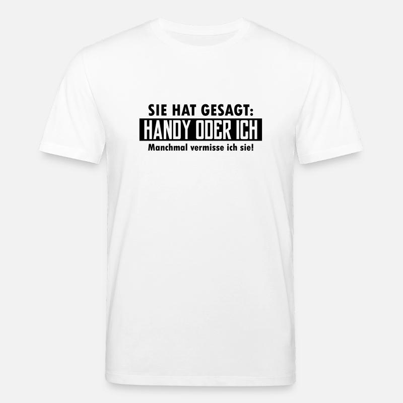 handy oder ich - Stanley/Stella Unisex Bio-T-Shirt CREATOR  - Weiß