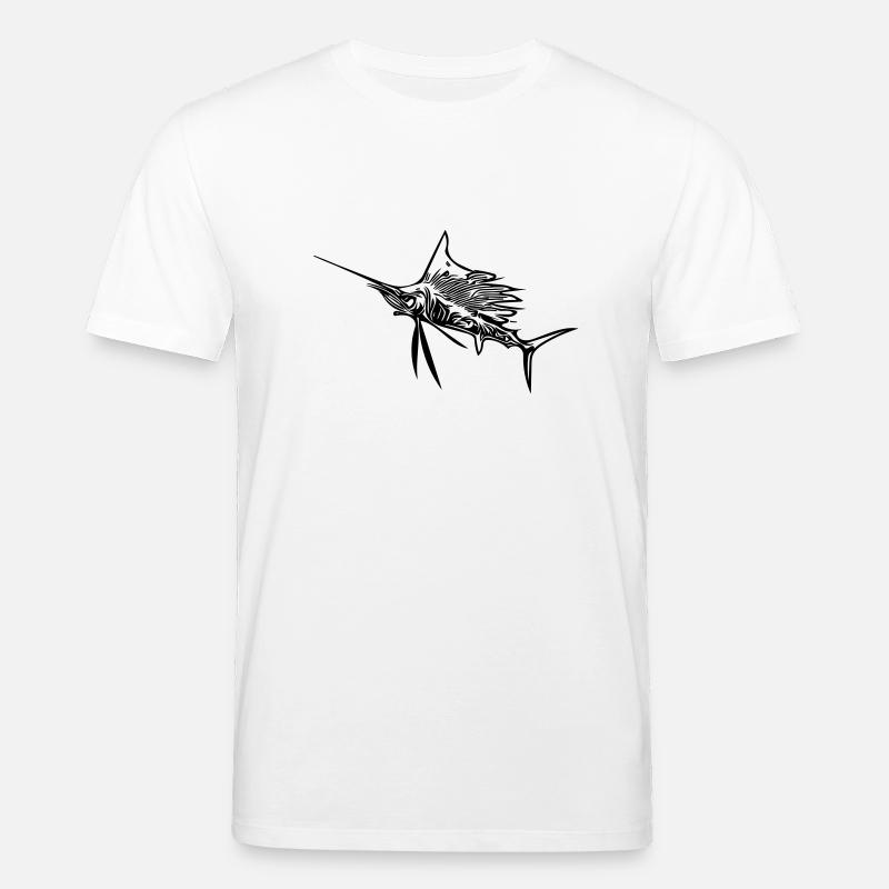 Wilder Schwertfisch Vector - Stanley/Stella Unisex Bio-T-Shirt CREATOR - Weiß