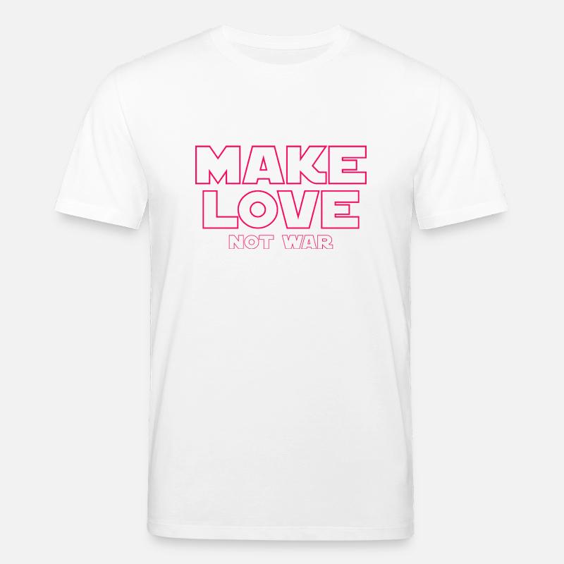 FAITES L’AMOUR, PAS LA GUERRE - T-shirt bio CREATOR Stanley/Stella Unisexe - blanc