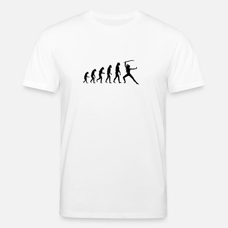 Evolution Swordsman - Stanley/Stella CREATOR Unisex Organic T-Shirt - white